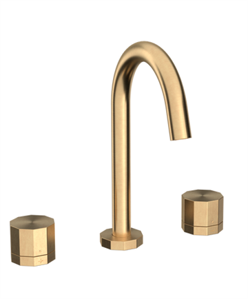 Toni Déca 3-huls armatur, børstet messing ø132-tud